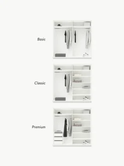 Westwing Collection Modularer Schwebetürenschrank Charlotte, 200 cm Breite, mehrere Varianten