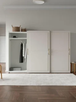 Westwing Collection Modularer Schwebetürenschrank Charlotte, 300 cm Breite, mehrere Varianten