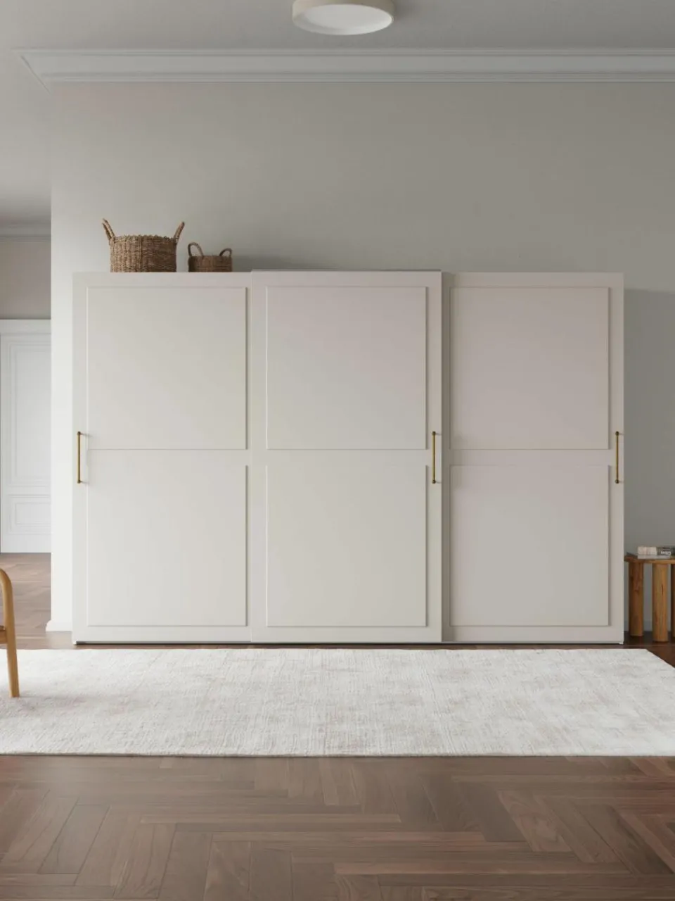 Westwing Collection Modularer Schwebetürenschrank Charlotte, 300 cm Breite, mehrere Varianten