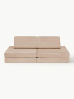 Kinder Funzy Modulares Kinder-Spielsofa Mila aus Samt, handgefertigt