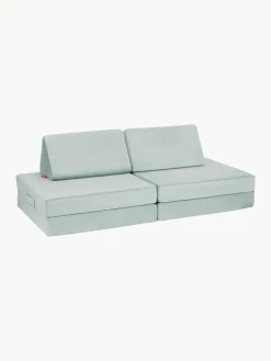 Kinder Funzy Modulares Kinder-Spielsofa Mila aus Samt, handgefertigt