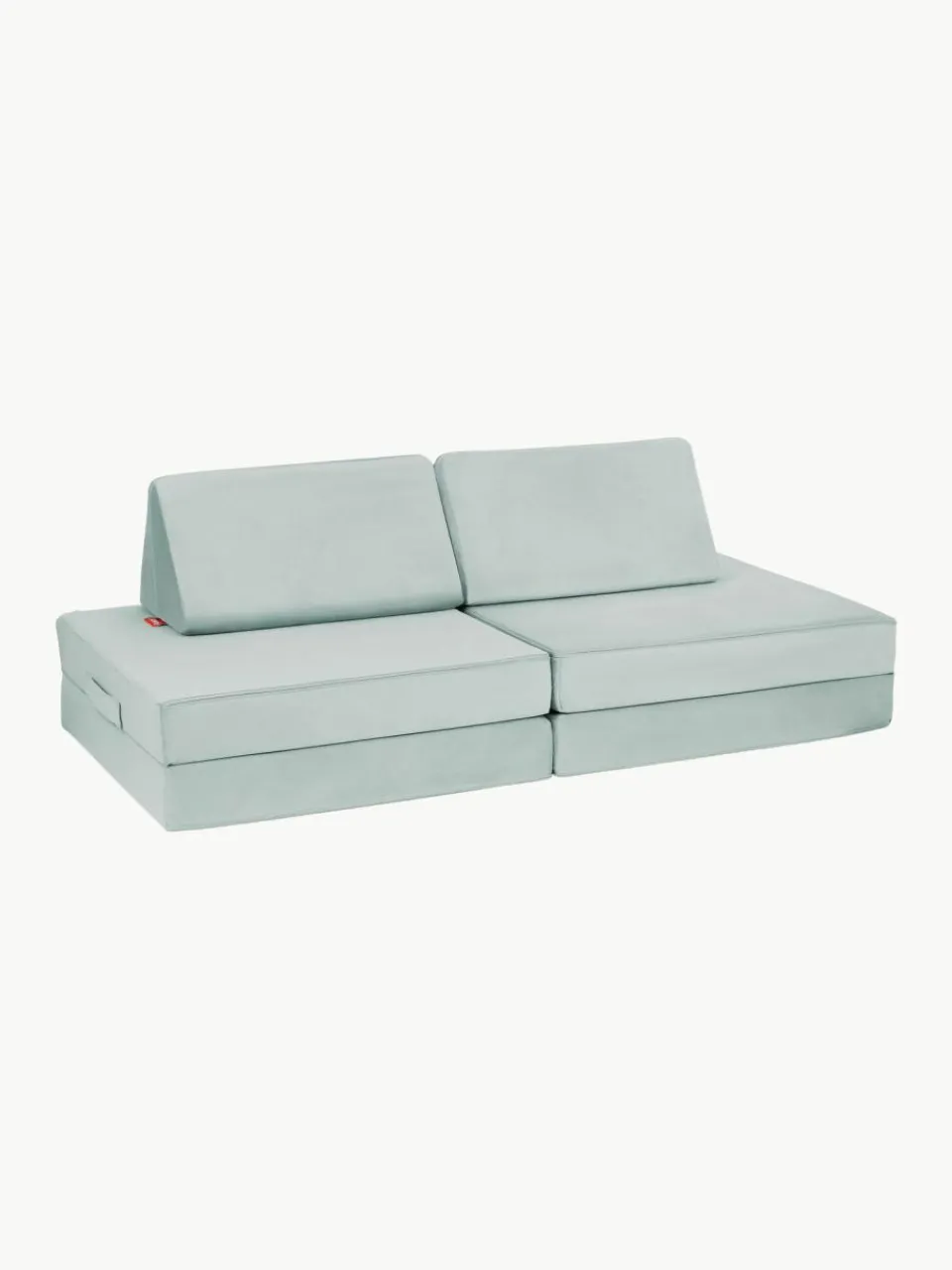 Kinder Funzy Modulares Kinder-Spielsofa Mila aus Samt, handgefertigt