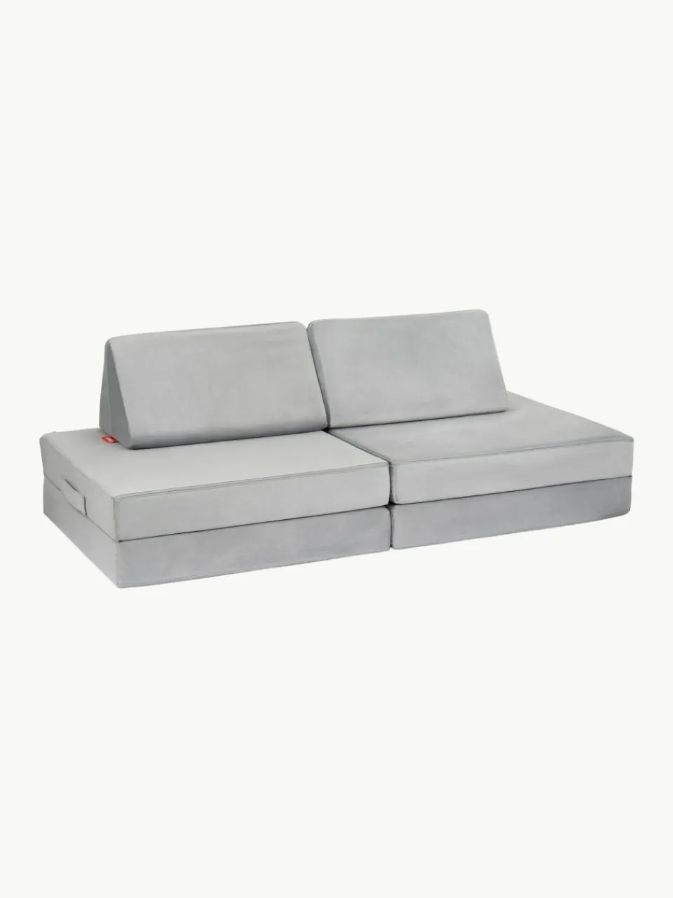 Kinder Funzy Modulares Kinder-Spielsofa Mila aus Samt, handgefertigt