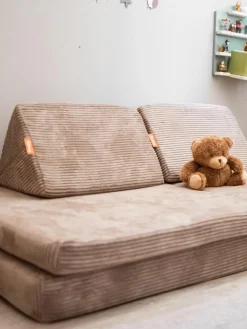 Kinder Funzy Modulares Kinder-Spielsofa Mila aus Cord, handgefertigt