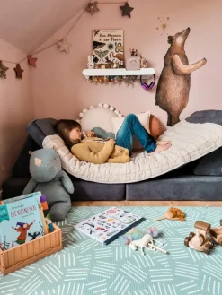 Kinder Funzy Modulares Kinder-Spielsofa Mila aus Samt, handgefertigt