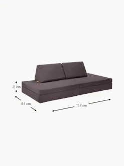 Kinder Funzy Modulares Kinder-Spielsofa Mila aus Samt, handgefertigt