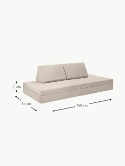Kinder Funzy Modulares Kinder-Spielsofa Mila aus Samt, handgefertigt