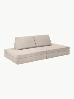 Kinder Funzy Modulares Kinder-Spielsofa Mila aus Samt, handgefertigt