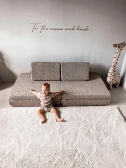 Kinder Funzy Modulares Kinder-Spielsofa Mila aus Teddy, handgefertigt