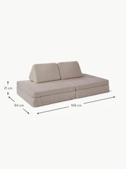 Kinder Funzy Modulares Kinder-Spielsofa Mila aus Teddy, handgefertigt