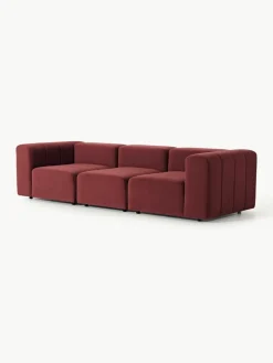 Westwing Collection Modulares Samt-Sofa Lena (4-Sitzer)