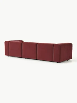 Westwing Collection Modulares Samt-Sofa Lena (4-Sitzer)