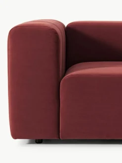 Westwing Collection Modulares Samt-Sofa Lena (4-Sitzer)