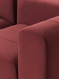 Westwing Collection Modulares Samt-Sofa Lena (4-Sitzer)