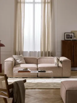 Westwing Collection Modulares Sofa Lennon (3-Sitzer) aus Leinen-Mix