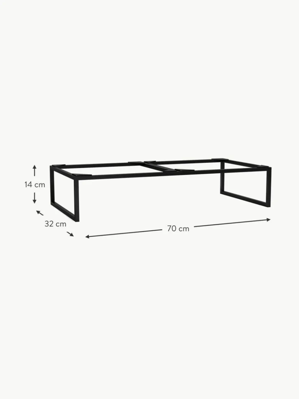 Audo Copenhagen Modulgestell Frame aus Metall, B 70 cm