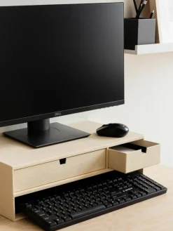 Bigso Box of Sweden Monitorerhöhung Ted mit Schubladen