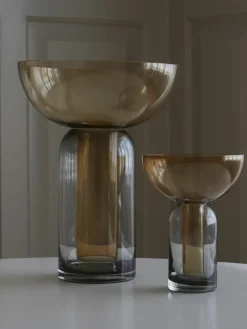 Aytm Mundgeblasene Glas-Vase Torus, H 20 cm