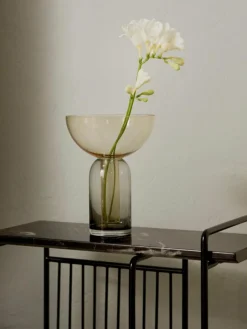 Aytm Mundgeblasene Glas-Vase Torus, H 20 cm