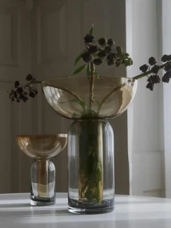 Aytm Mundgeblasene Glas-Vase Torus, H 20 cm