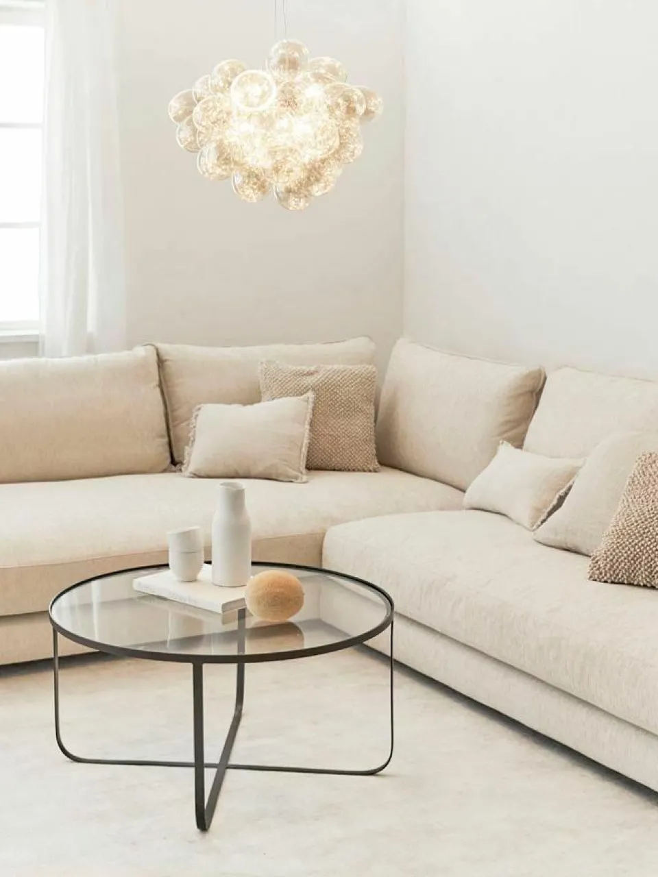 By Rydens Mundgeblasene LED-Pendelleuchte Gross