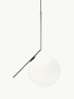 Flos Mundgeblasene Pendelleuchte IC Lights, H 70 cm
