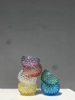 Anna von Lipa Mundgeblasene Snackschalen Hobnail, 4 Stück