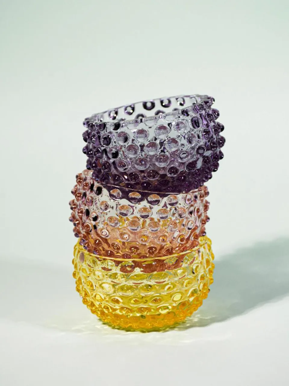 Anna von Lipa Mundgeblasene Snackschalen Hobnail, 4 Stück