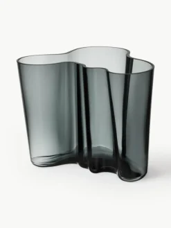 iittala Mundgeblasene Vase Alvar Aalto, H 16 cm