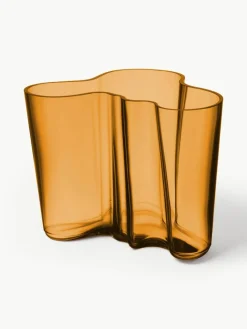 iittala Mundgeblasene Vase Alvar Aalto, H 16 cm