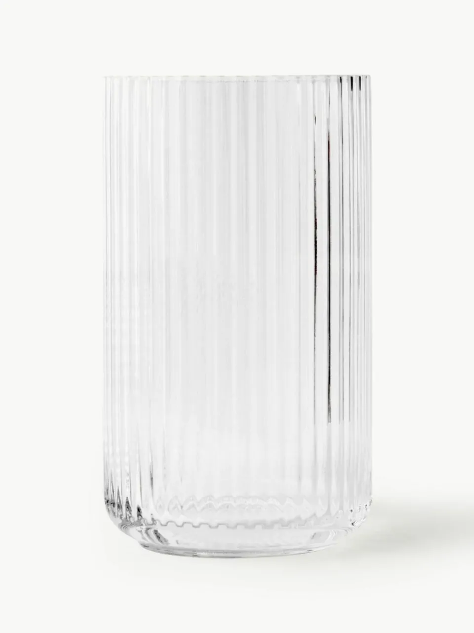 Lyngby Porcelaen Mundgeblasene Vase Lyngby, H 25 cm