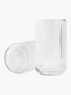 Lyngby Porcelaen Mundgeblasene Vase Lyngby, H 25 cm