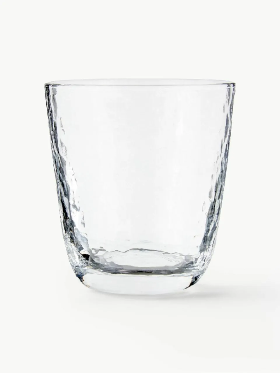 Broste Copenhagen Mundgeblasene Wassergläser Hammered mit unebener Oberfläche, 4 Stück