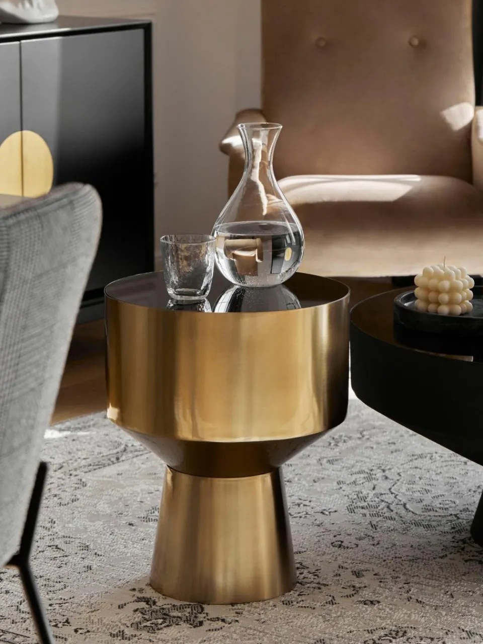 Broste Copenhagen Mundgeblasene Wassergläser Hammered mit unebener Oberfläche, 4 Stück