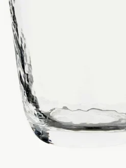 Broste Copenhagen Mundgeblasene Wassergläser Hammered mit unebener Oberfläche, 4 Stück