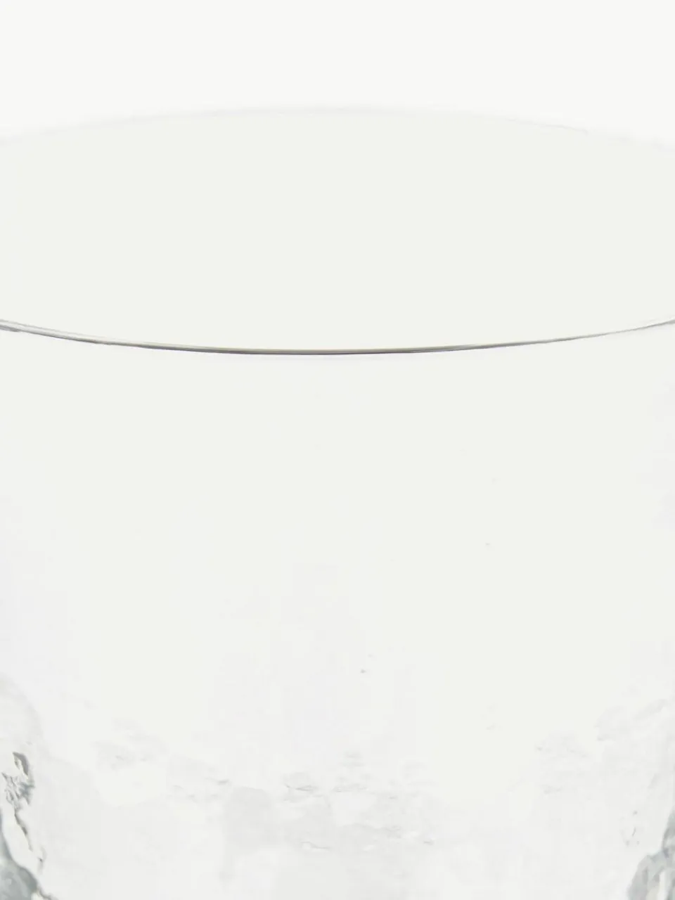 Broste Copenhagen Mundgeblasene Wassergläser Hammered mit unebener Oberfläche, 4 Stück