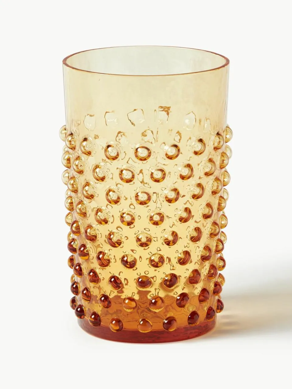 Anna von Lipa Mundgeblasene Wassergläser Hobnail, 6 Stück
