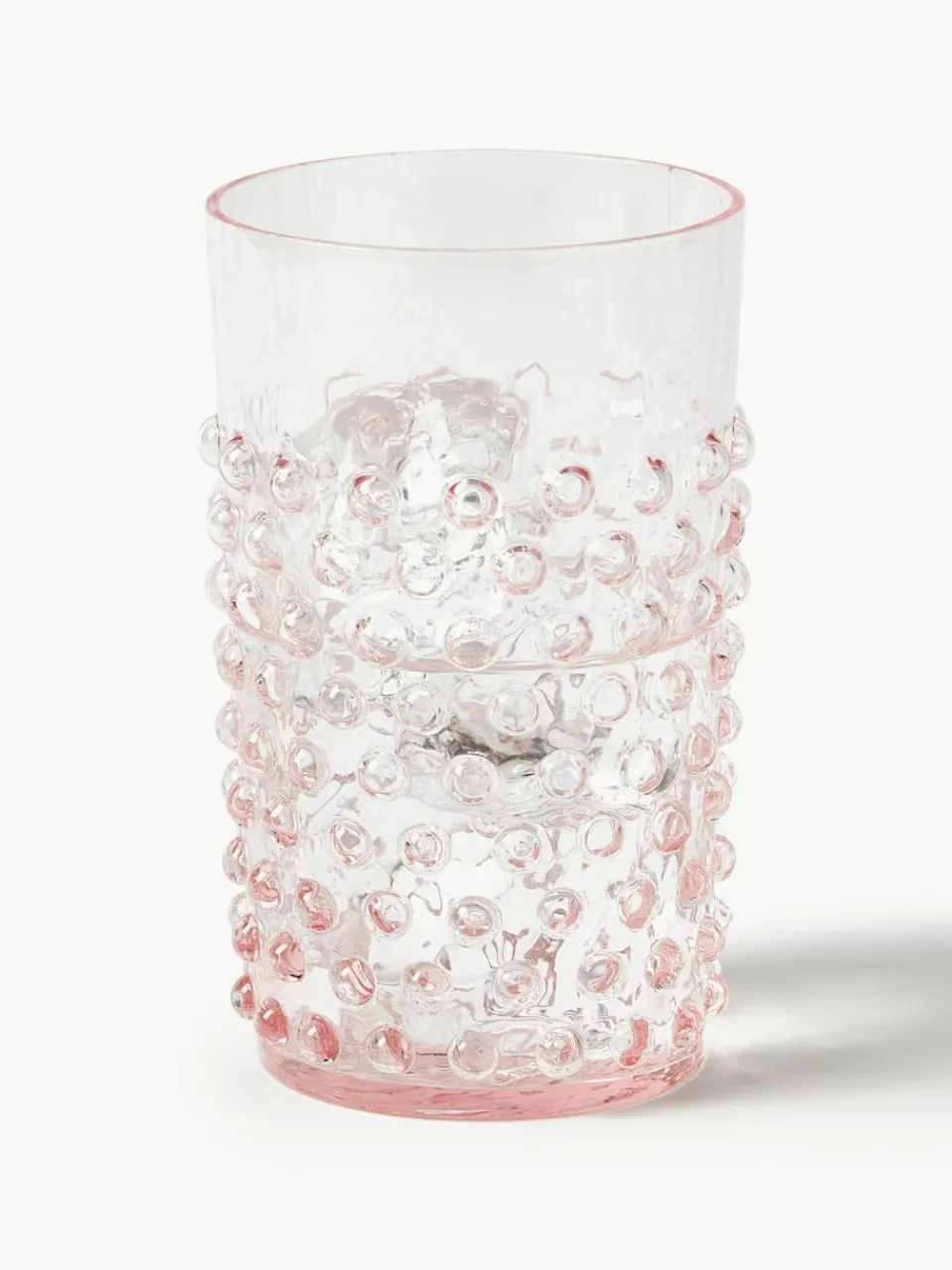 Anna von Lipa Mundgeblasene Wassergläser Hobnail, 6 Stück