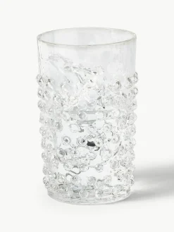 Anna von Lipa Mundgeblasene Wassergläser Hobnail, 6 Stück