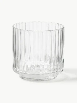 Westwing Collection Mundgeblasene Wassergläser Aleo, 4 Stück