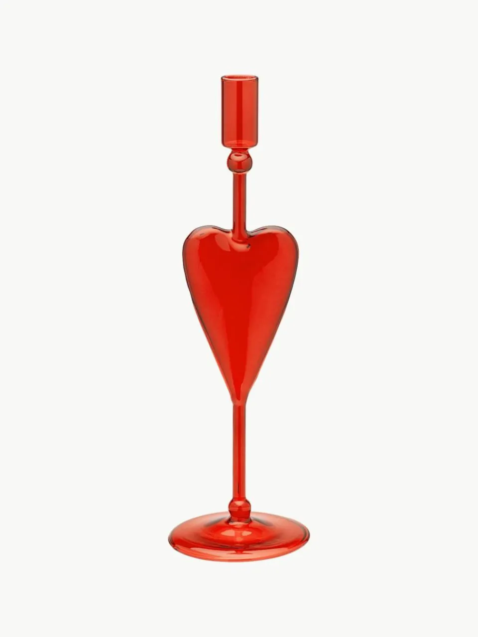 Anna + Nina Mundgeblasener Kerzenhalter Classic Love
