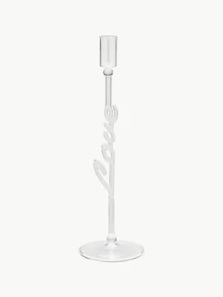 Anna + Nina Mundgeblasener Kerzenhalter Love aus Borosilikatglas