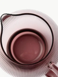 Pols Potten Mundgeblasener Krug Pum mit Rillenstruktur, 2 L