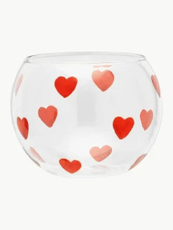 Anna + Nina Mundgeblasenes Windlicht Classic Love