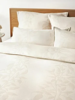 Westwing Collection Musselin-Bettdeckenbezug Jasmina mit floralem Muster