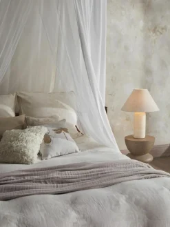 Westwing Collection Musselin-Bettdeckenbezug Jasmina mit floralem Muster