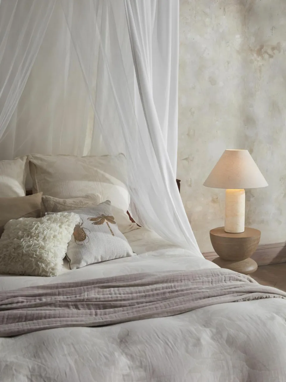 Westwing Collection Musselin-Bettdeckenbezug Jasmina mit floralem Muster