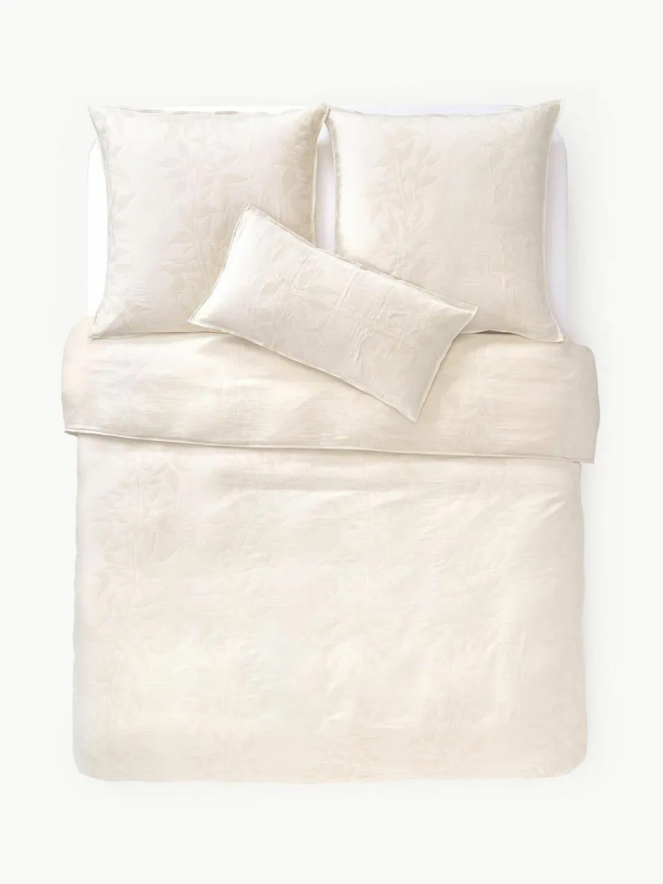 Westwing Collection Musselin-Bettdeckenbezug Jasmina mit floralem Muster