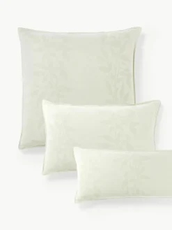 Westwing Collection Musselin-Kopfkissenbezug Jasmina mit floralem Muster