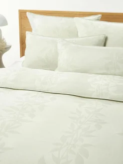 Westwing Collection Musselin-Kopfkissenbezug Jasmina mit floralem Muster